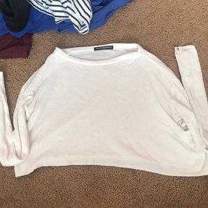 brandy cropped sweater